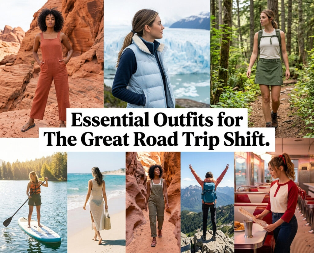 Essential Outfits for The Great Road Trip Shift - The Ultimate Travel Wardrobe Guide